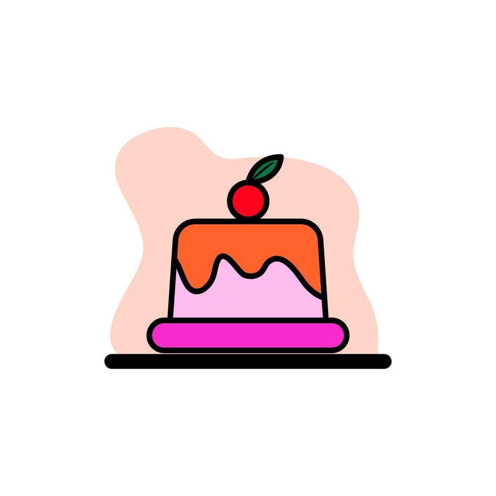 Pudding Vector Conceptual Icon Illustration Design