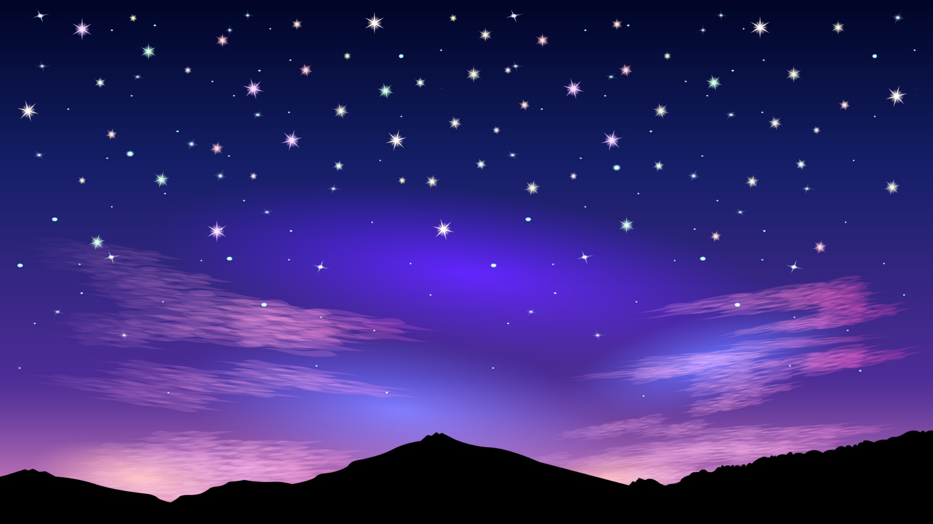 Stars At Night Sky