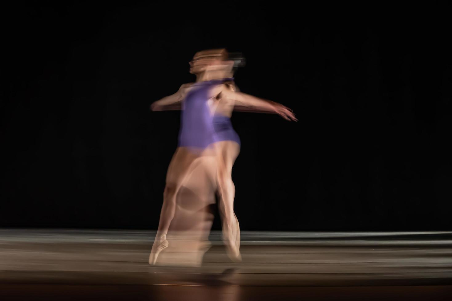 The abstract movement of the dance photo