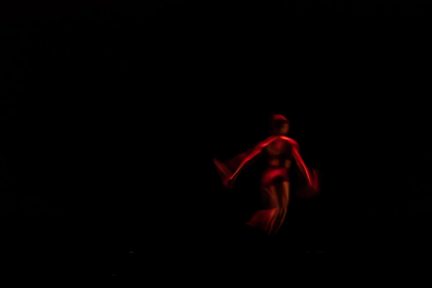 The abstract movement of the dance photo