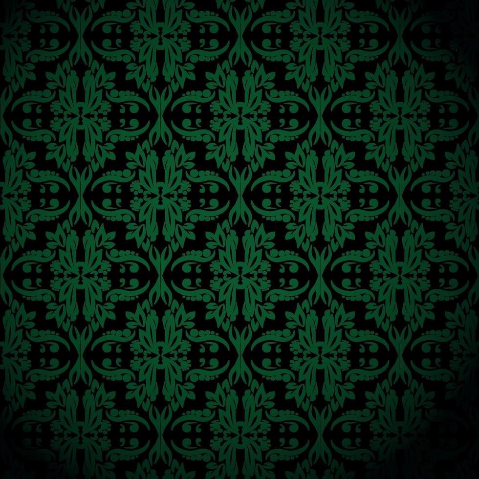 green seamless pattern vector