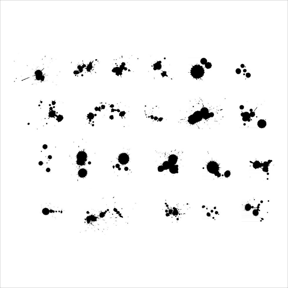 Collection Of Grunge Brush vector