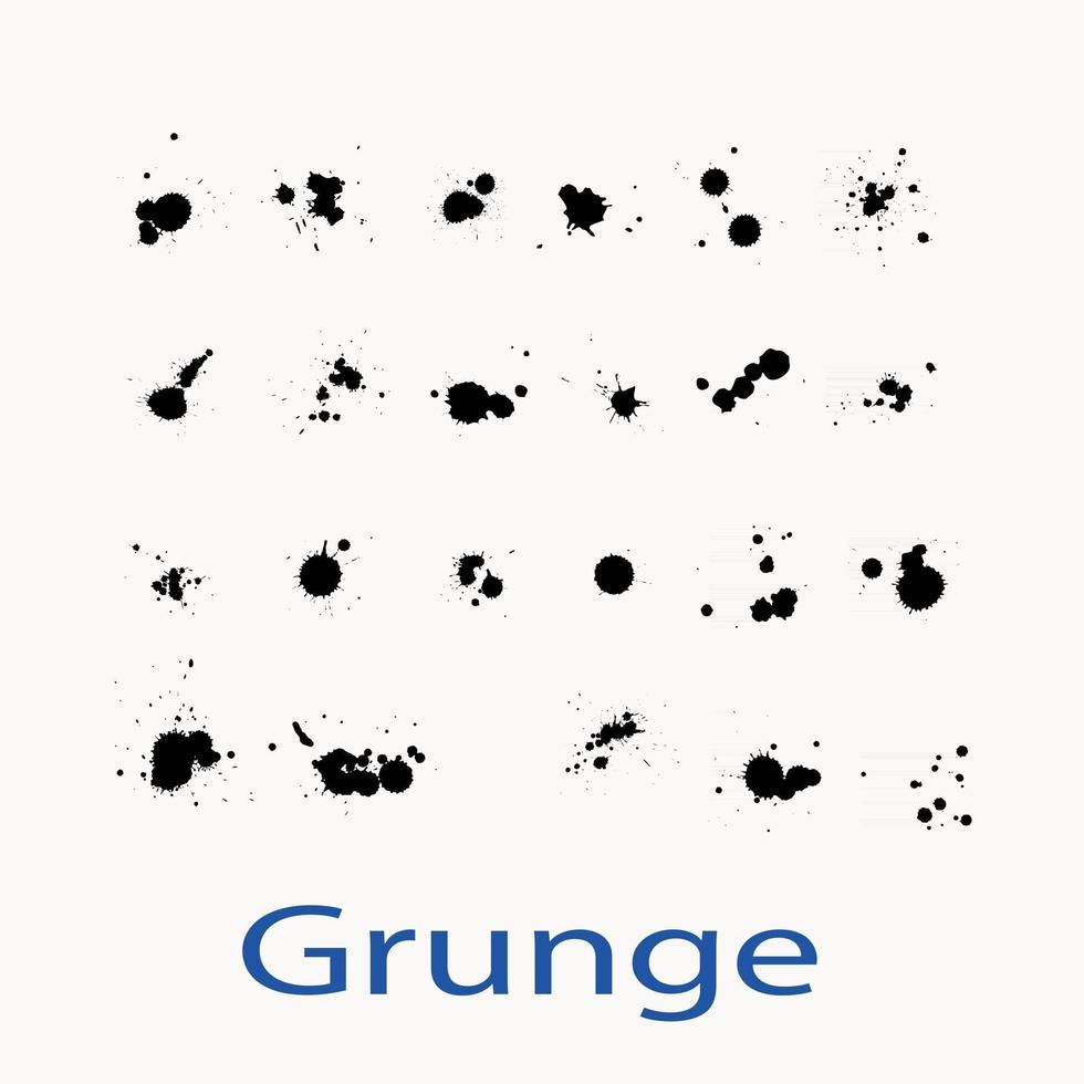 Grunge Dots Elements vector