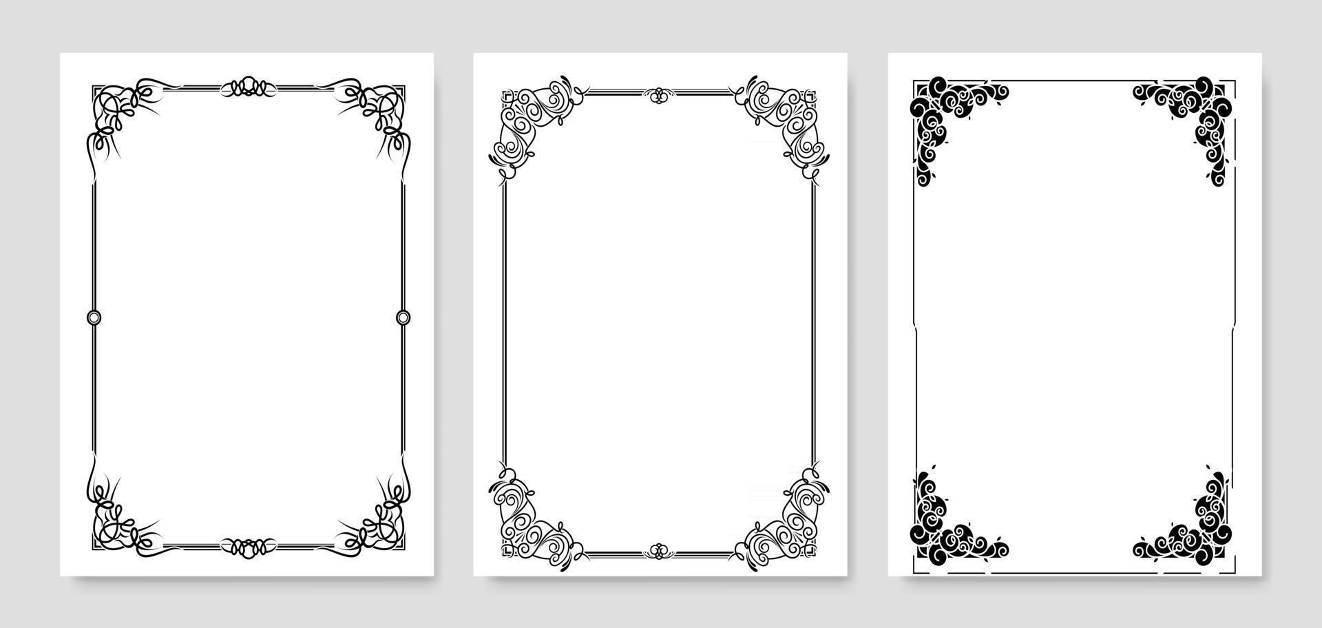 Decorative Frame Set vector