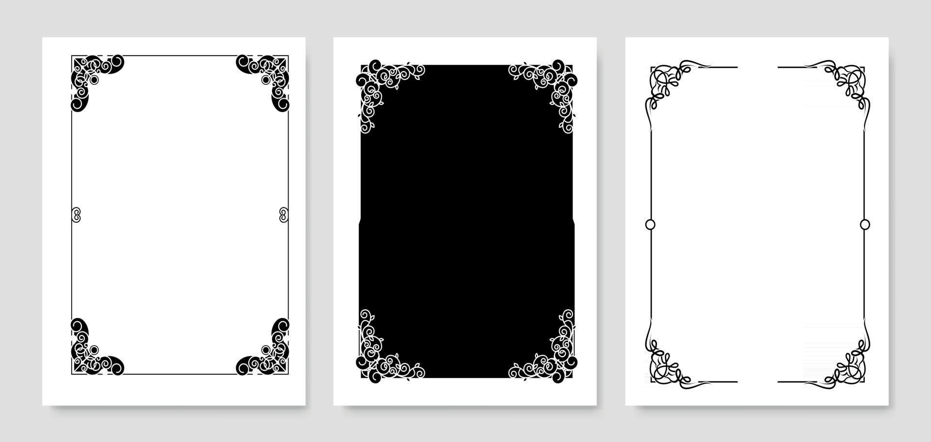 Vintage Frame Set Vector Eps