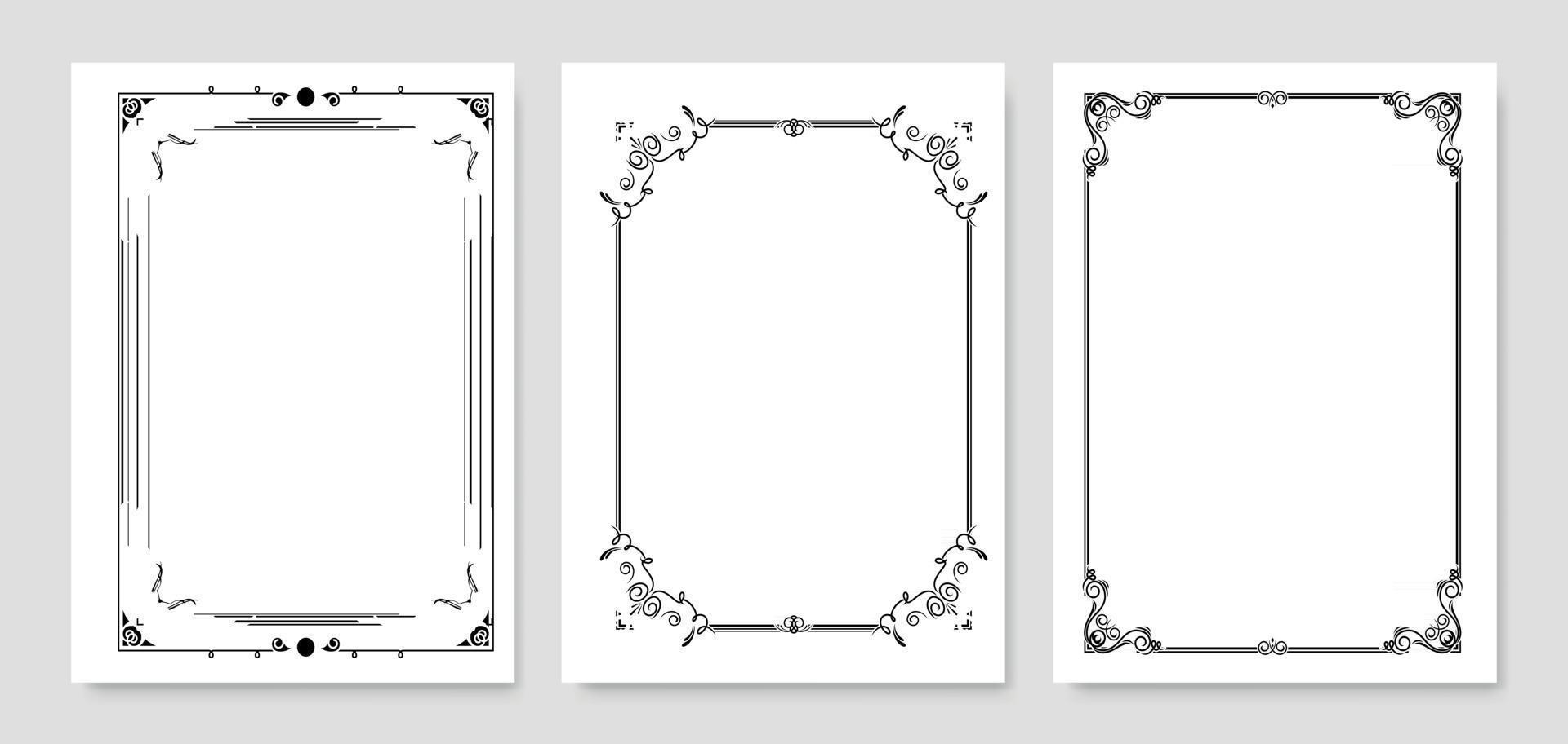 Ornamental Frame Set vector