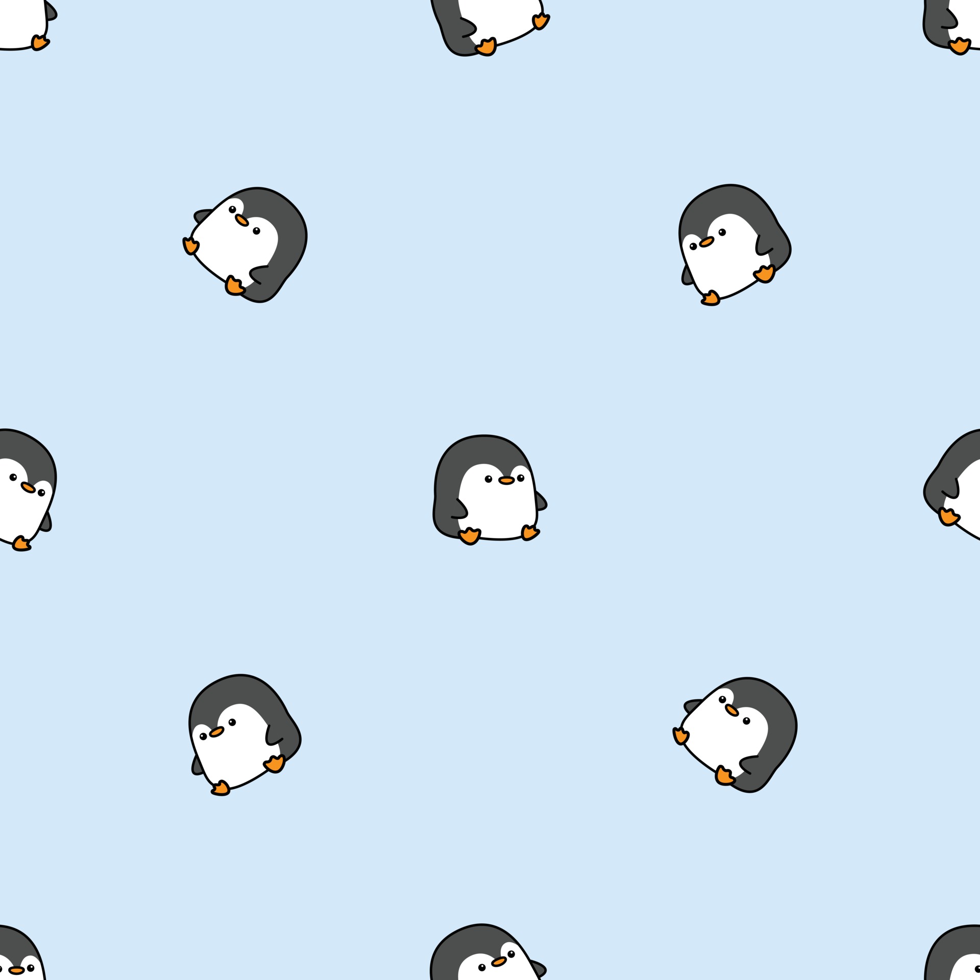 Cute fat penguin cartoon seamless pattern 2403579 Vector Art at Vecteezy Cute fat penguin cartoon seamless pattern 2403579 Vector Art at Vecteezy