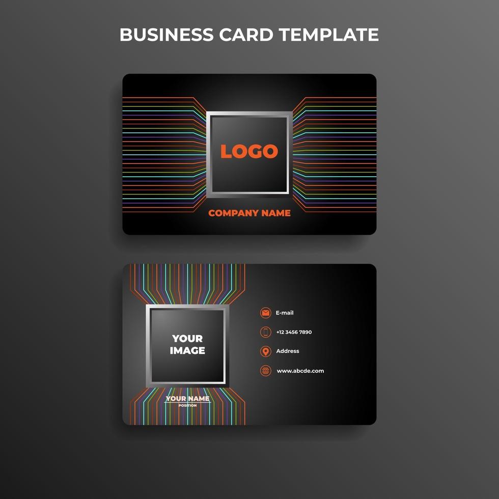 Modern business card design template vector