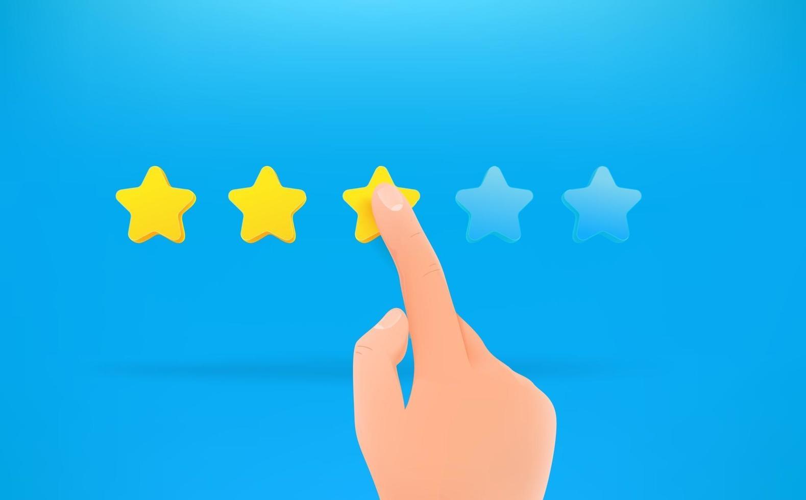 Three stars ranking vector