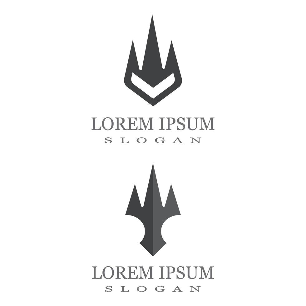 Trident Logo Template vector icon illustration design