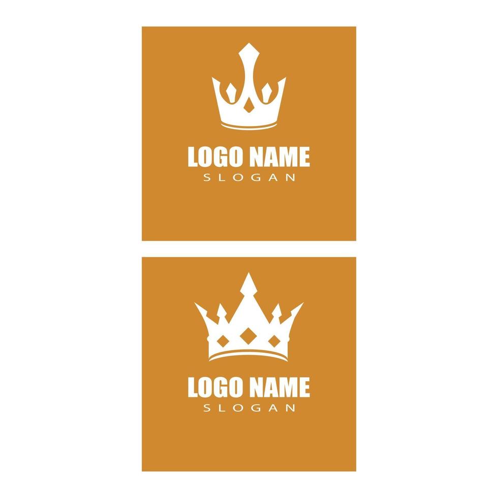 Crown Logo Template vector icon illustration design