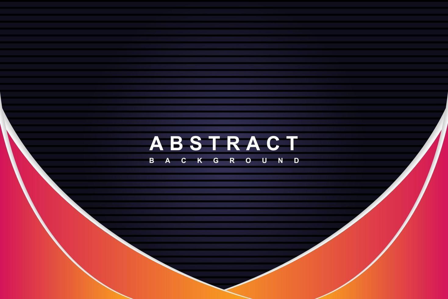 Abstract modern black and gradient background with diagonal waves lines vector