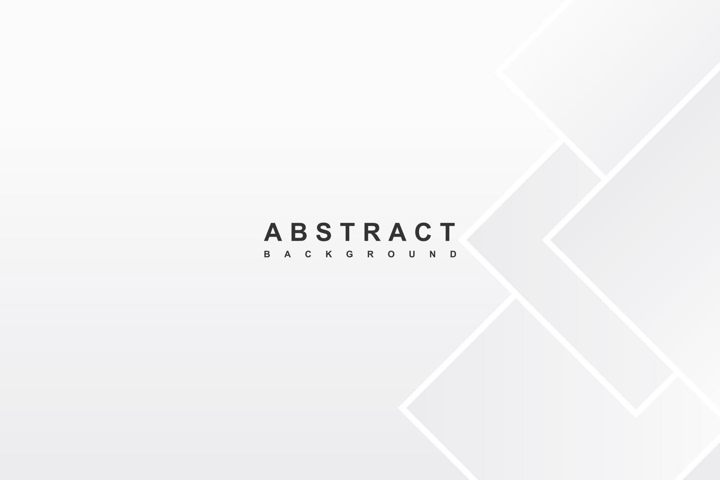 Abstract white background geometric shape vector