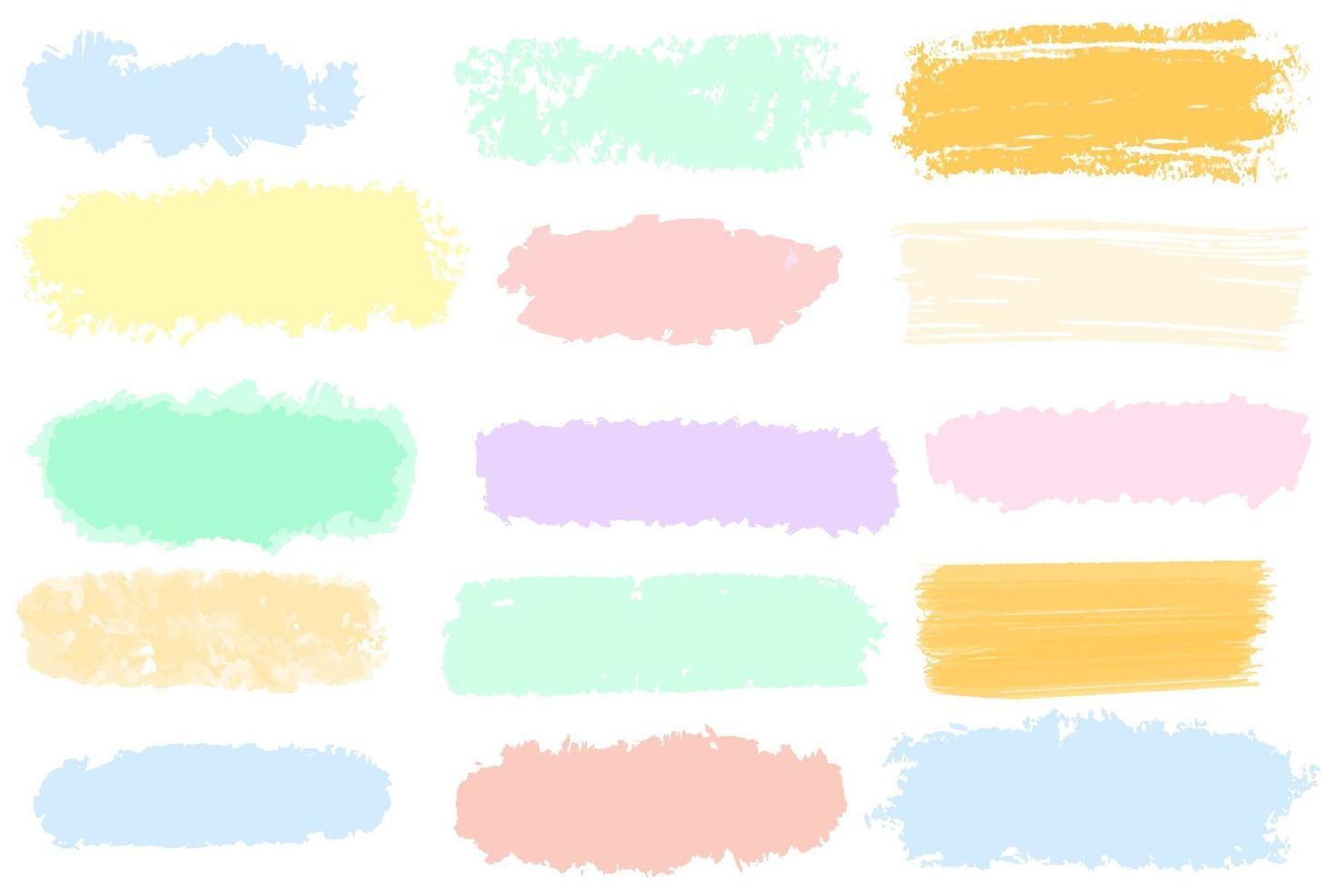 Brush strokes Freehand horizontal lines vector