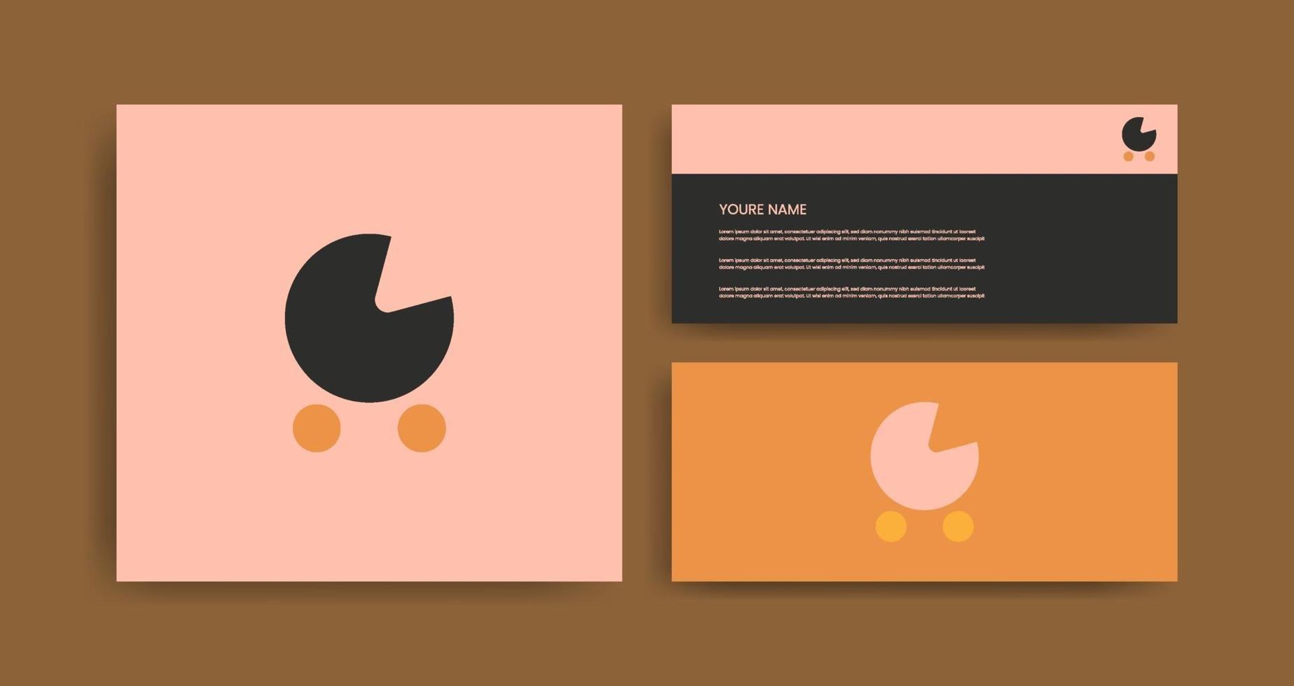 Creative Logo Templates With Business Card vector