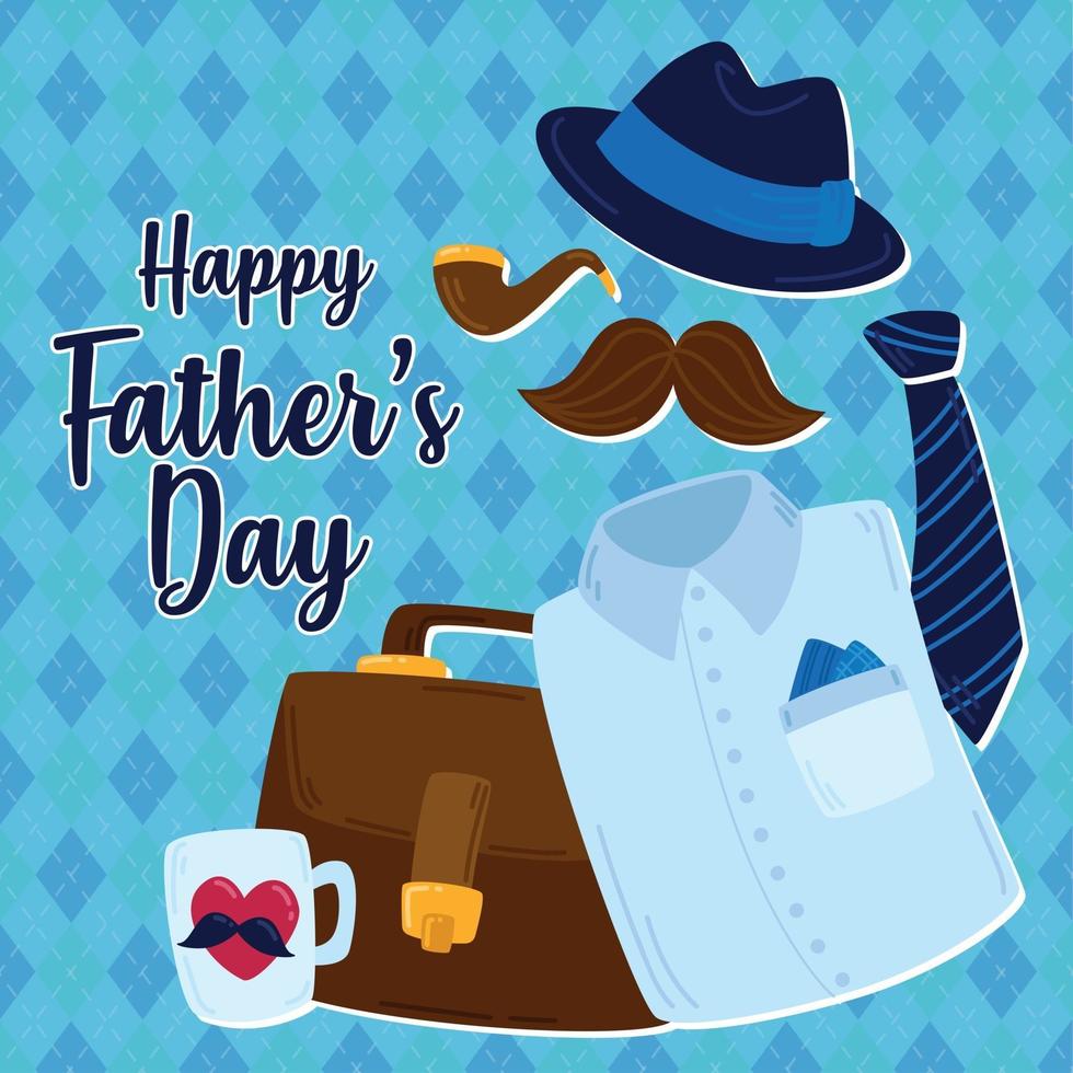 Clothes for for Father's day vector