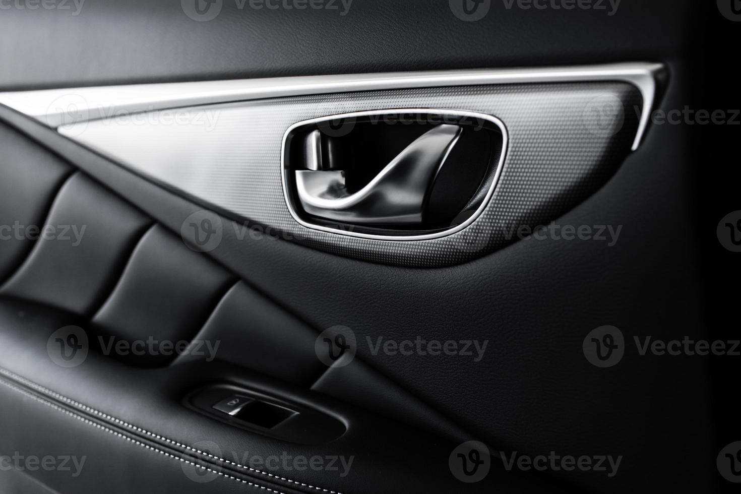 Details of stylish car interior photo