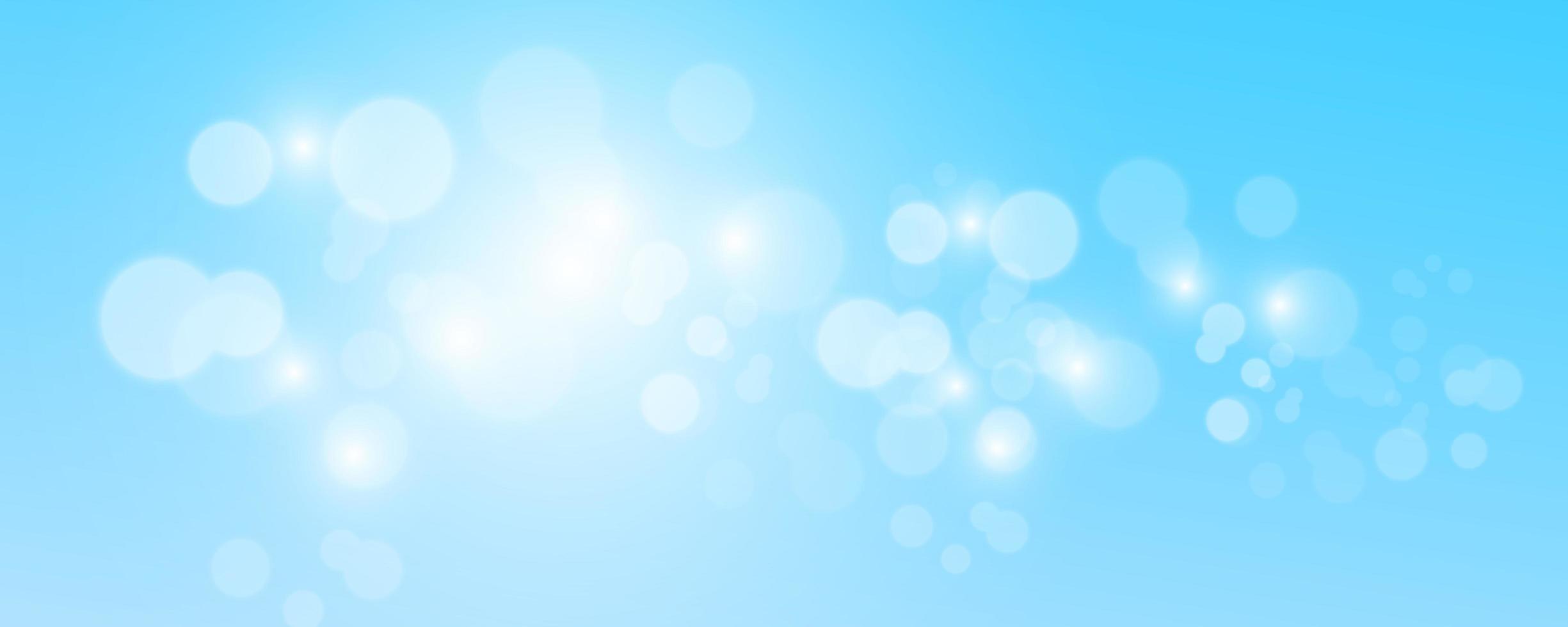 Blurred light sparkle elements Glitters isolated on blue background vector