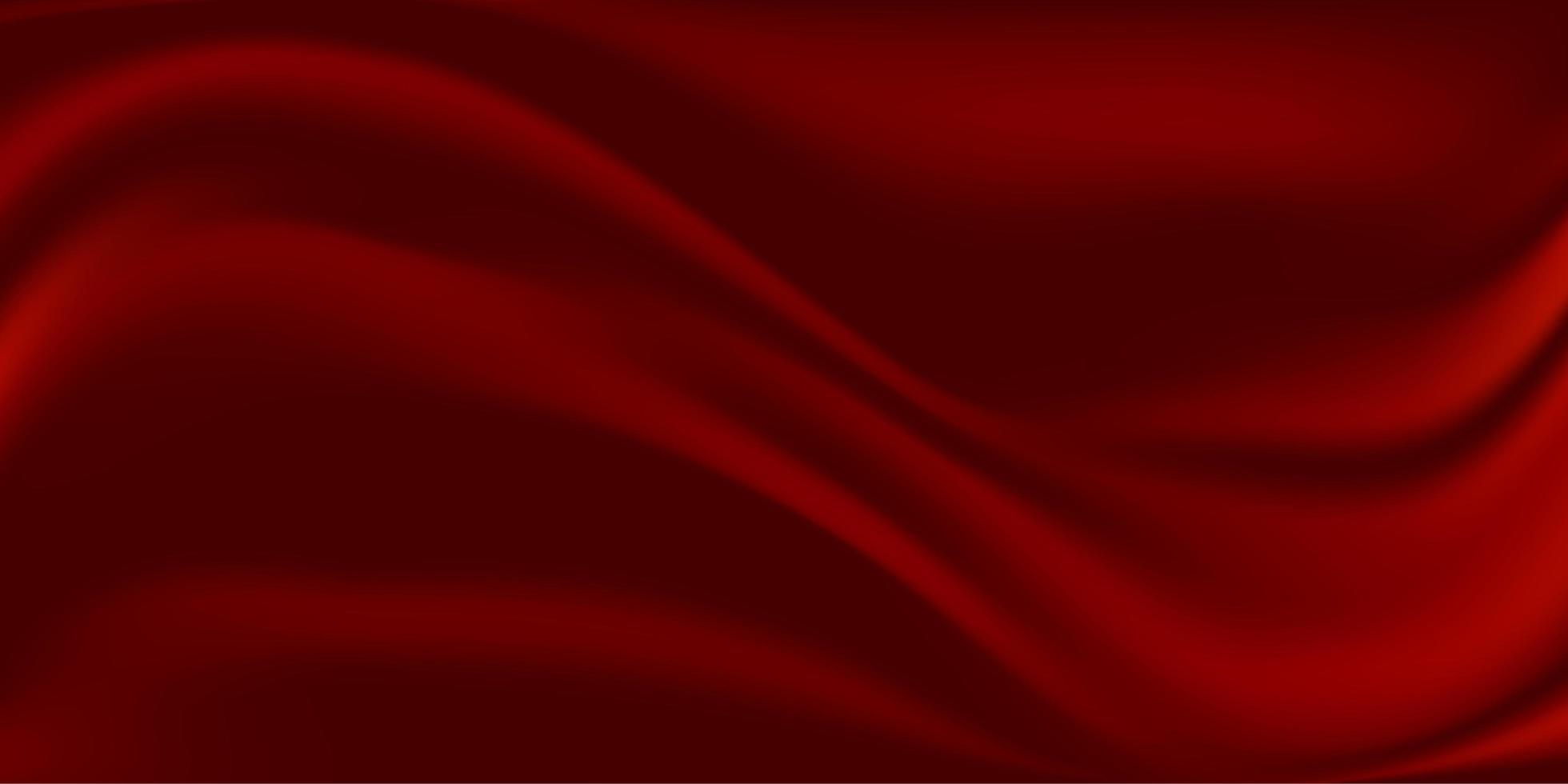 Ilustración de vector de fondo abstracto de tela de seda roja