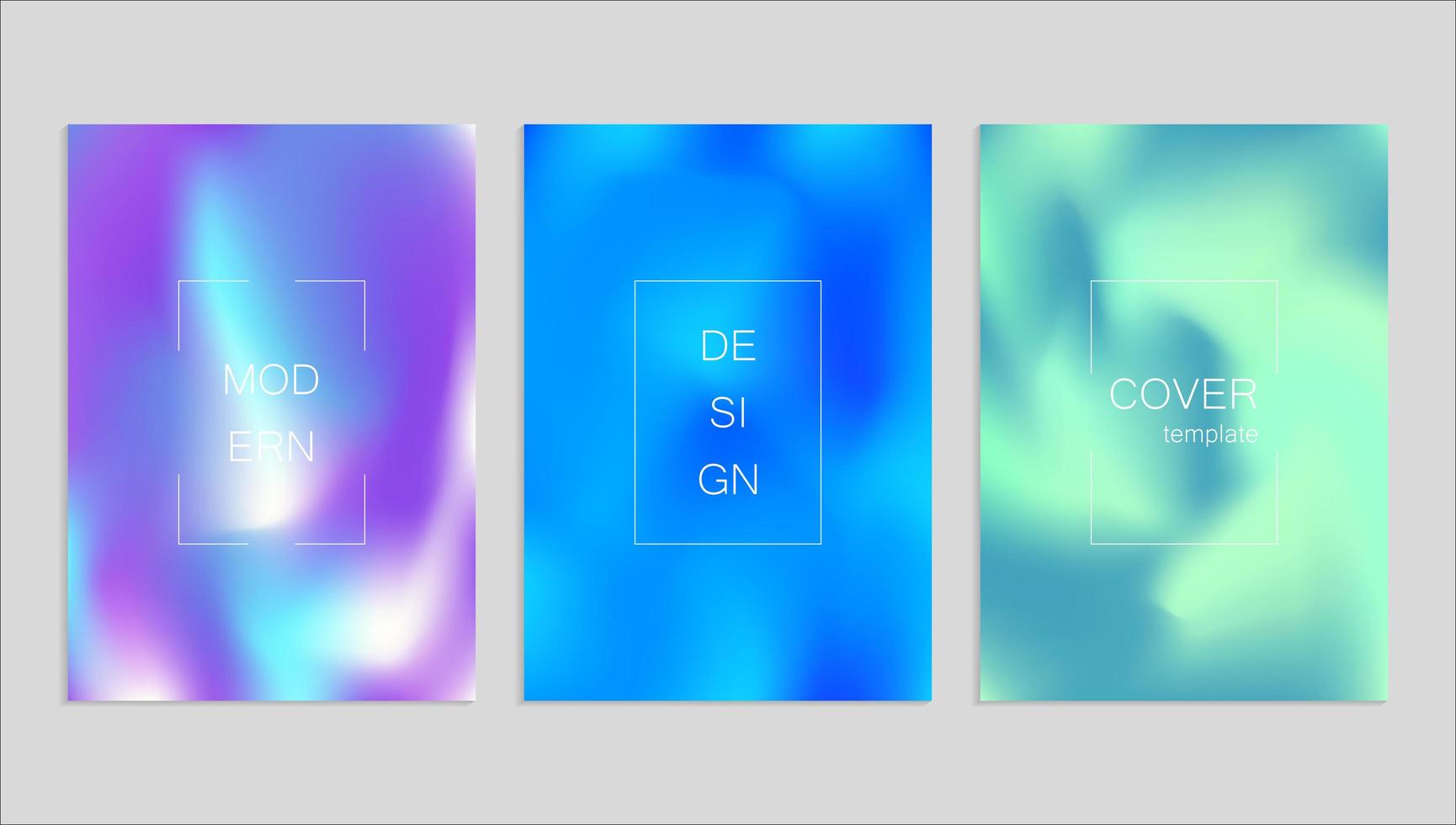Minimal abstract vector fuid cover design template