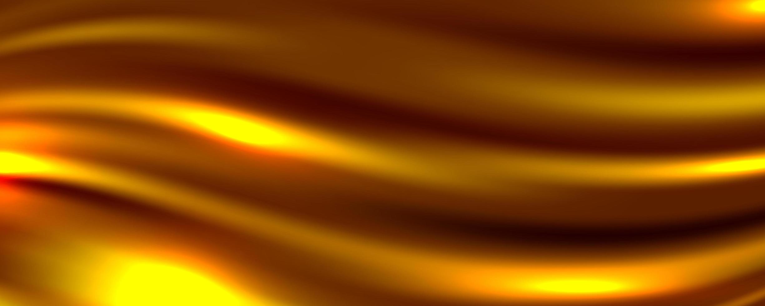 Golden Silk Fabric Abstract Background Vector Illustration