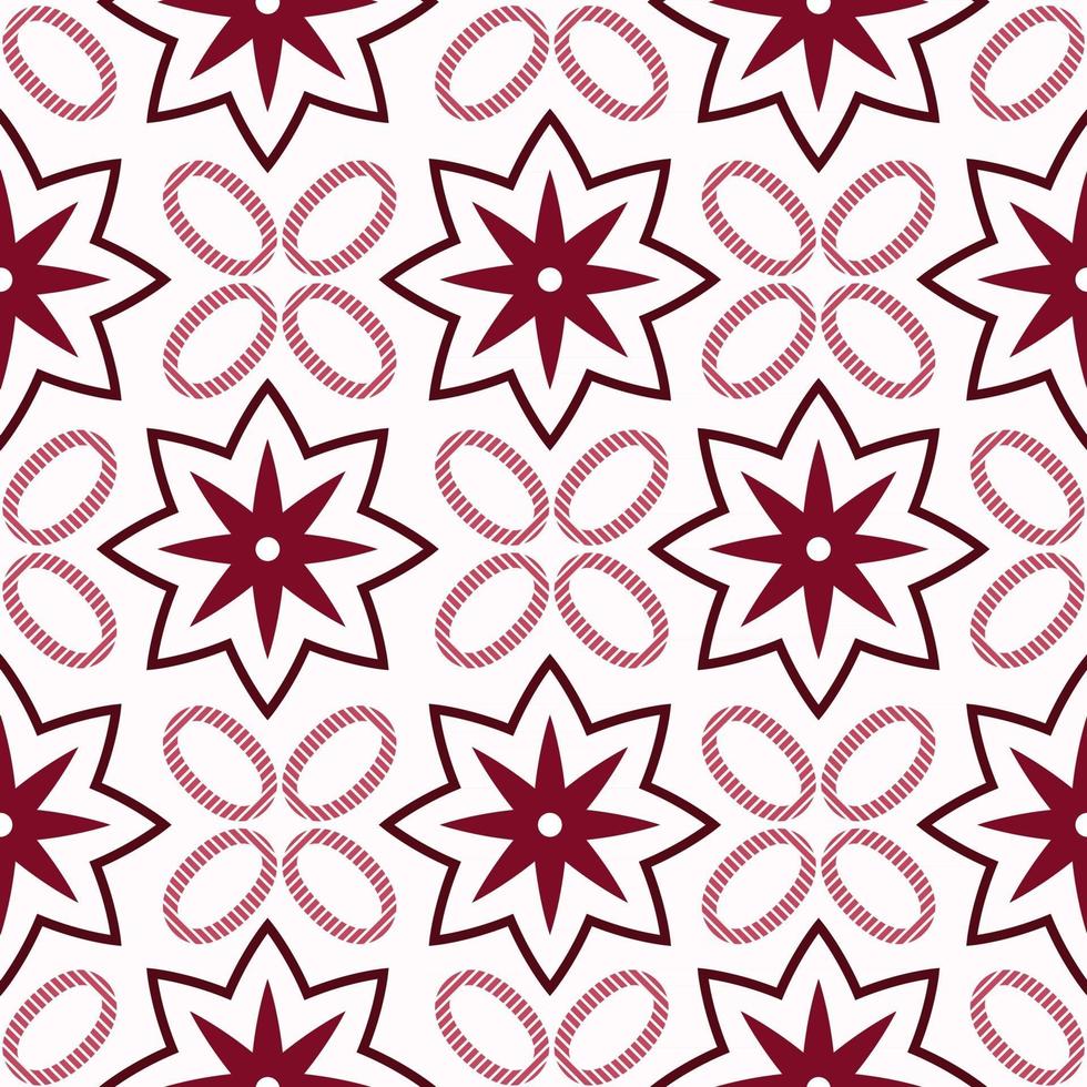 Modern batik kawung seamless pattern vector