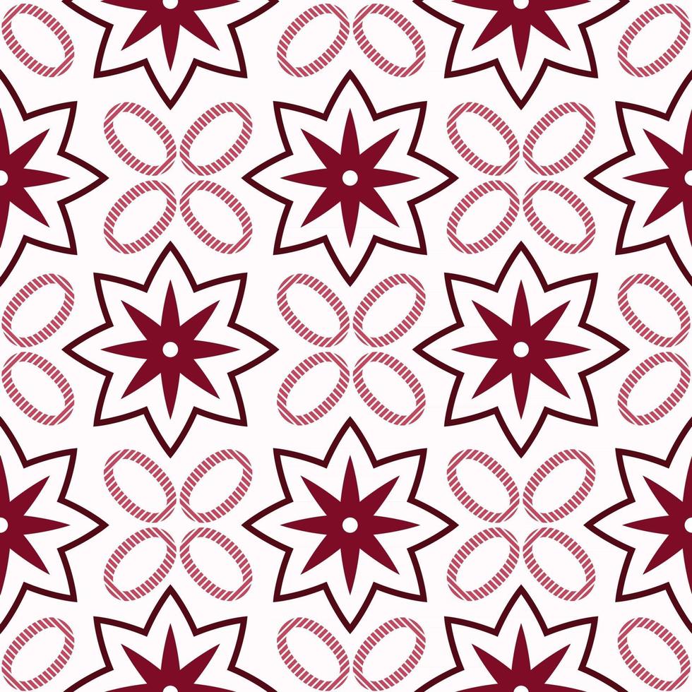 Modern batik kawung seamless pattern vector