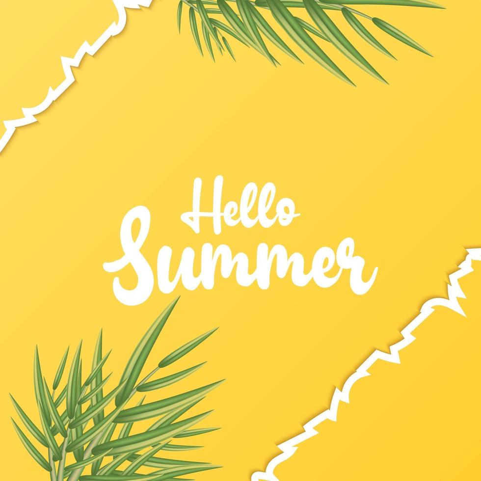 summer poster template for promotion vector