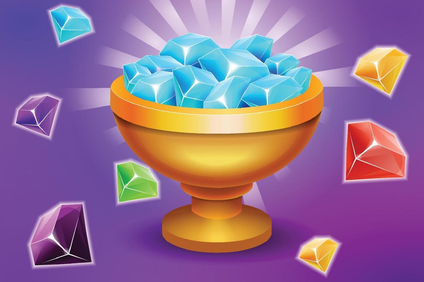 Level selection game menu scene with buttons  loading bar and stars Pro Vector