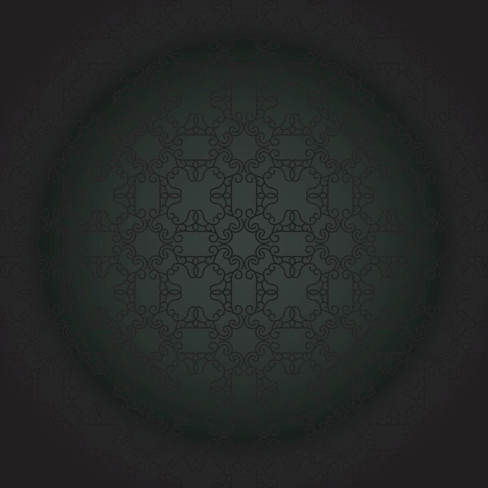 Dark ornament pattern design background vector