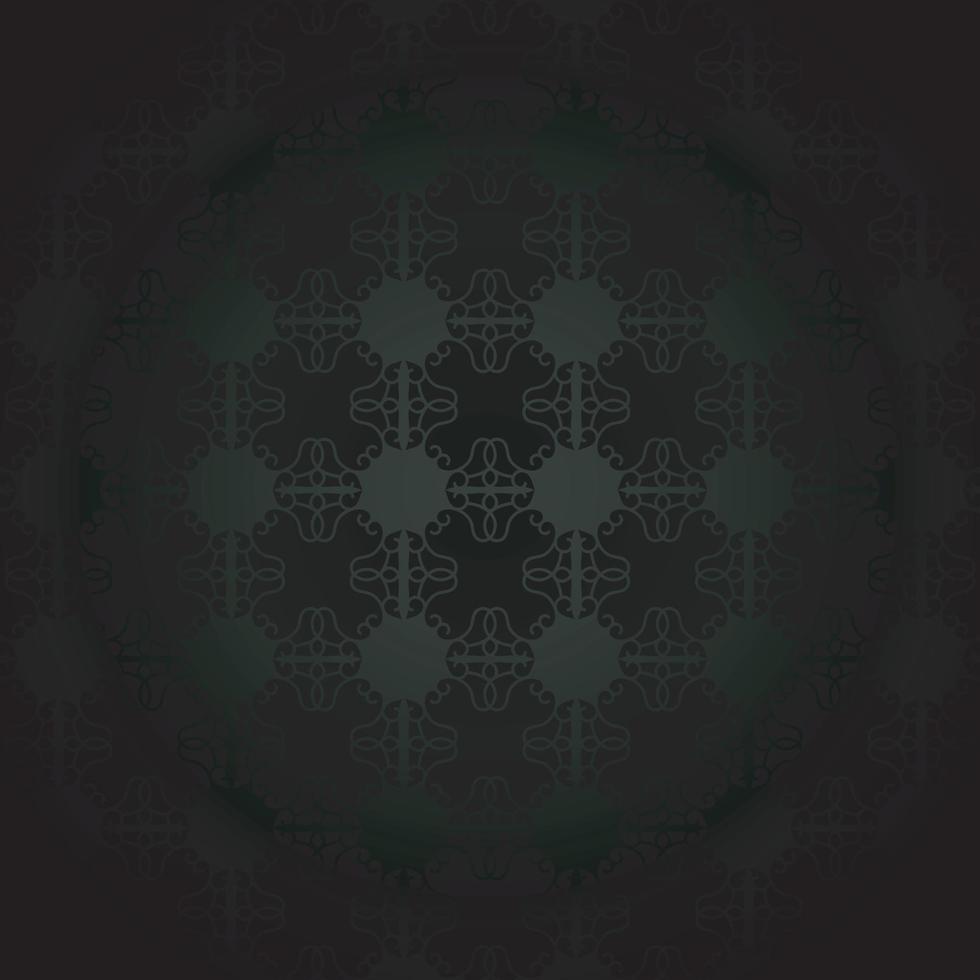 Dark ornament pattern design background vector