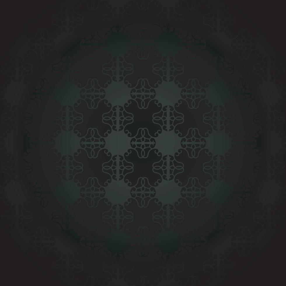 Dark ornament pattern design background vector