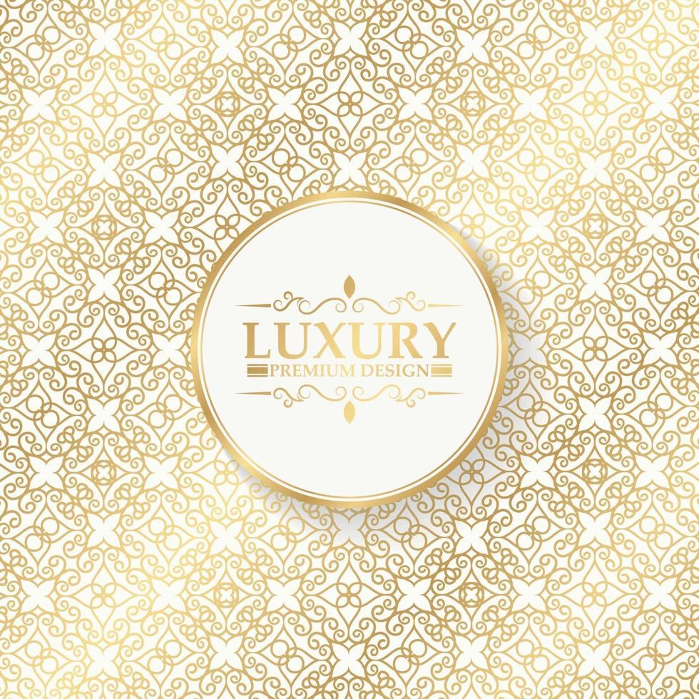 Luxury ornament pattern design background vector