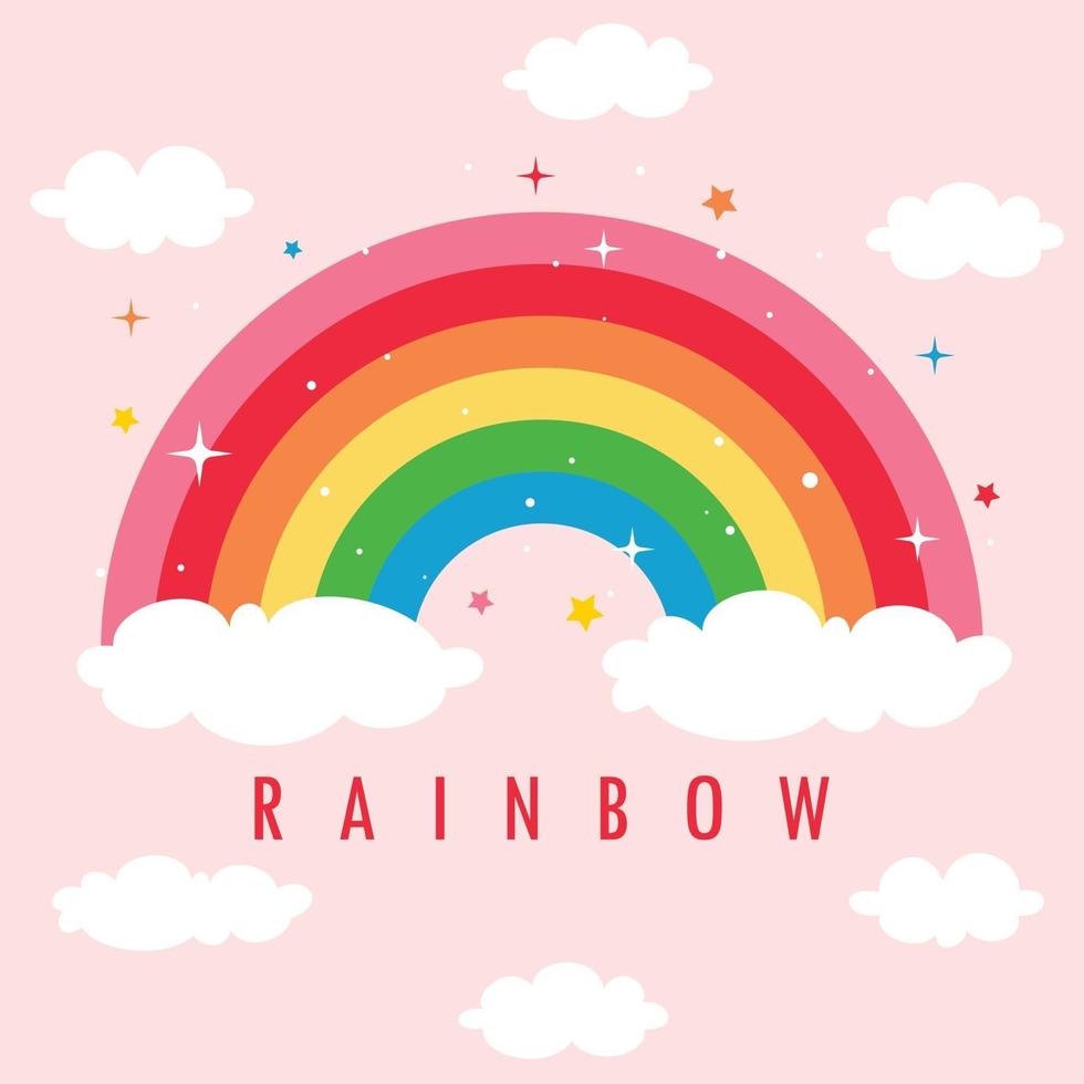 concepto de un arco iris de colores vector