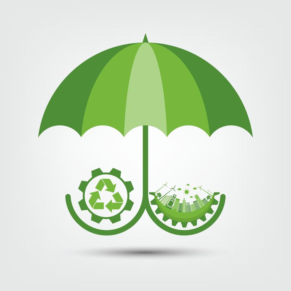 Ecology and Environmental Concept vector