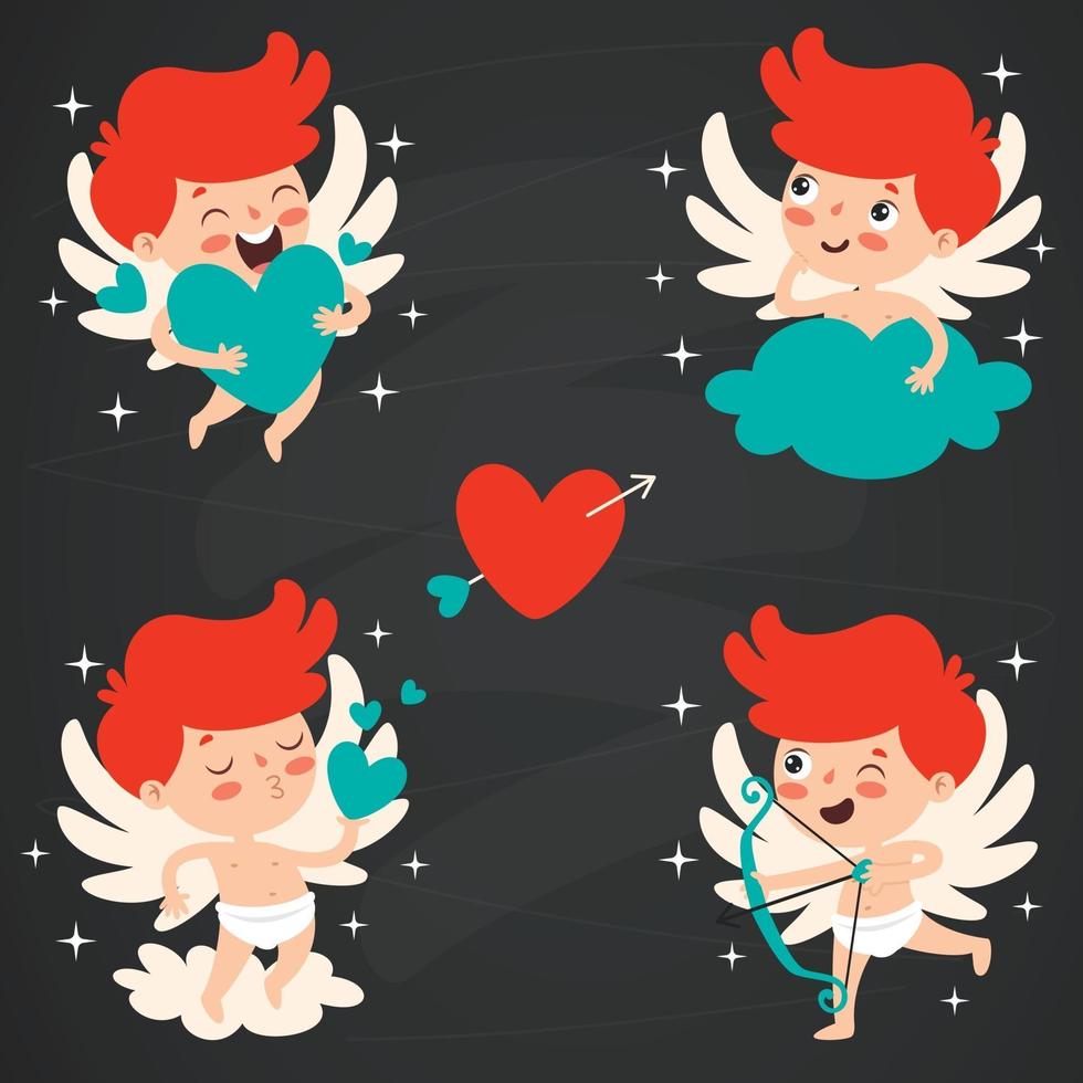 Love Concept With Cartoon Character vector