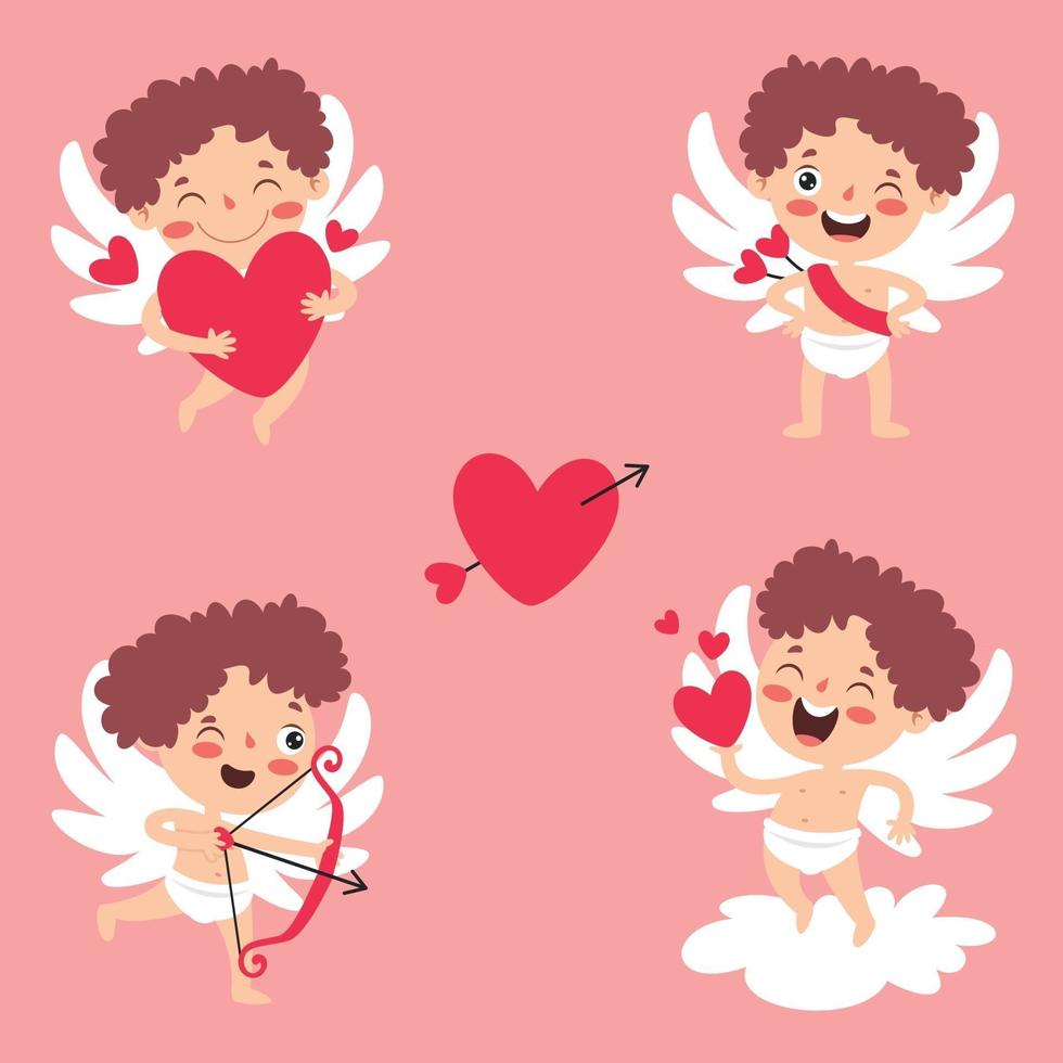 Love Concept With Cartoon Character vector