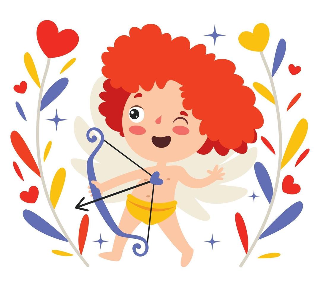 Love Concept With Cartoon Character vector