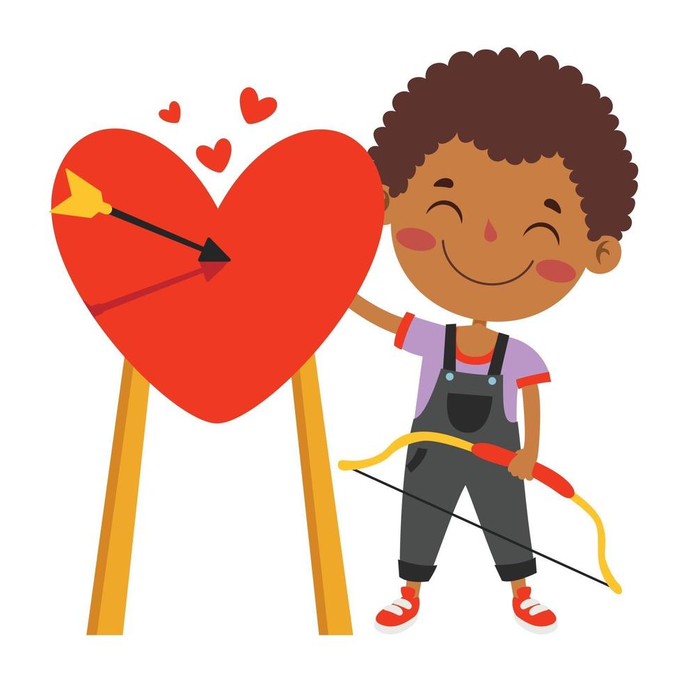 Love Concept With Cartoon Character vector