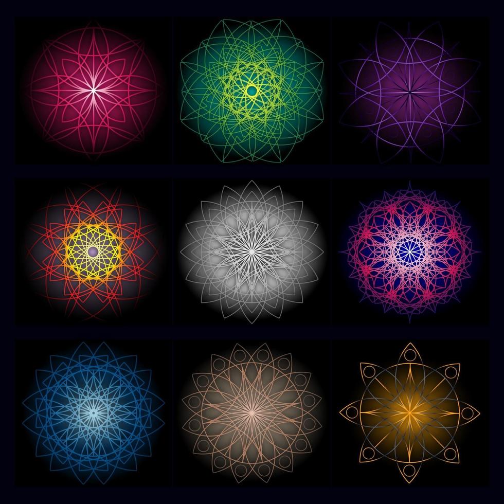 ilustration graphic vector of set of abstract geometric design