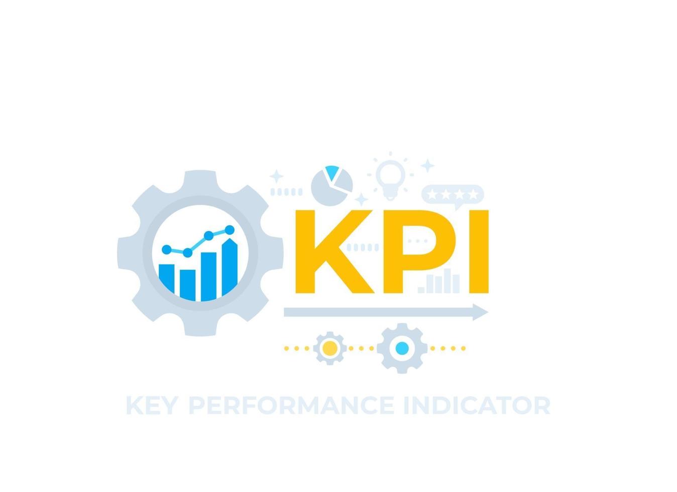 vector de indicador clave de rendimiento kpi