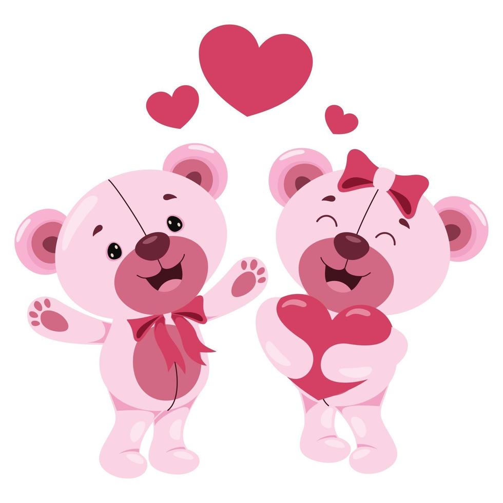 Love Concept With Cartoon Character vector