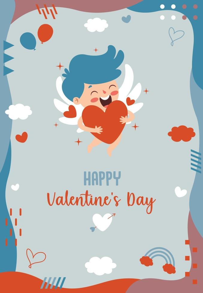 Love Concept With Cartoon Character vector