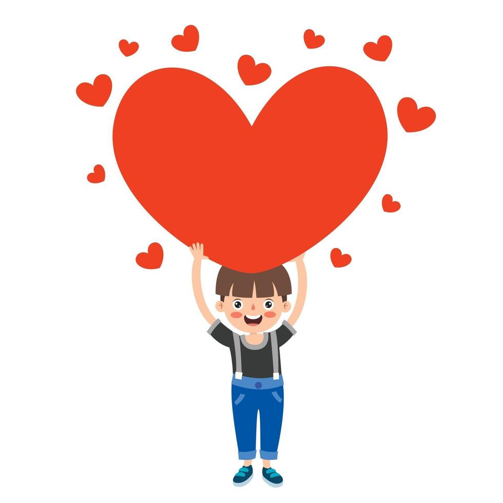 Love Concept With Cartoon Character vector