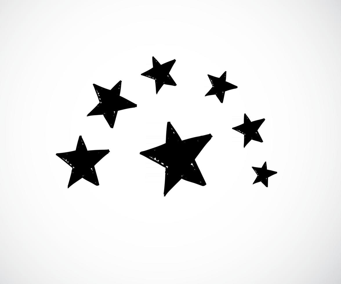 Hand drawn star vector