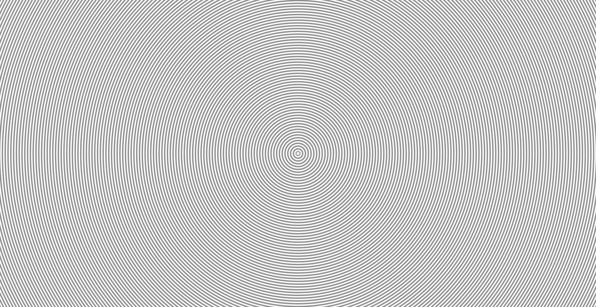 Concentric circle sound wave abstract line pattern vector