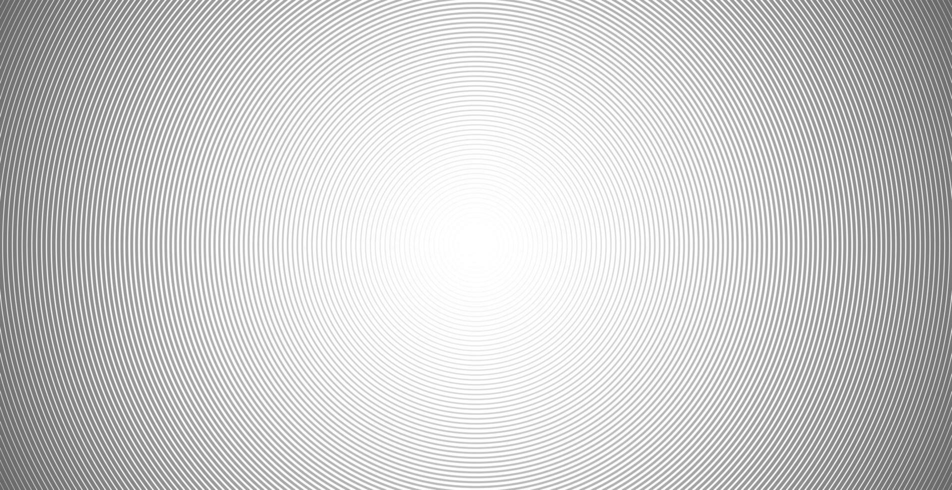 Concentric circle sound wave abstract line pattern vector
