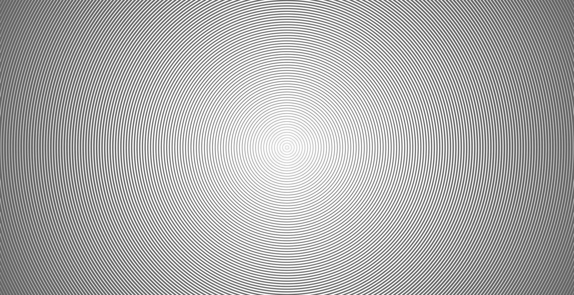 Concentric circle sound wave abstract line pattern vector