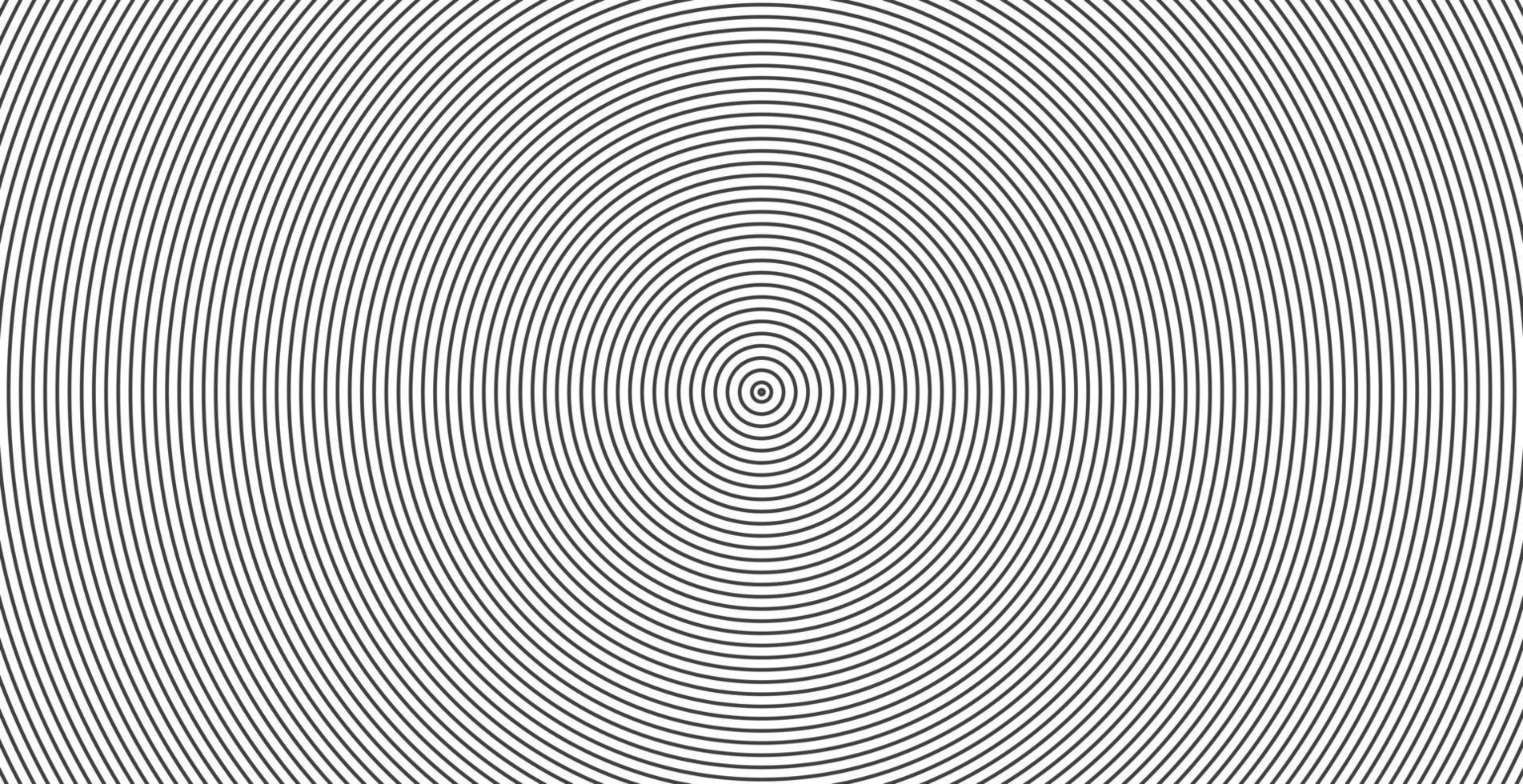 Concentric circle sound wave abstract line pattern vector