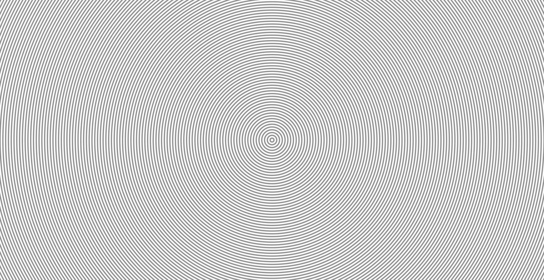 Concentric circle sound wave abstract line pattern vector